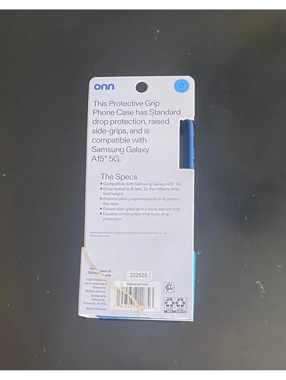 Onn Case for Samsung Galaxy A15 5G Blue